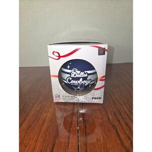 FOCO Dallas Cowboys Glass Ball Ornament 2025 NFL Christmas Holiday Decor